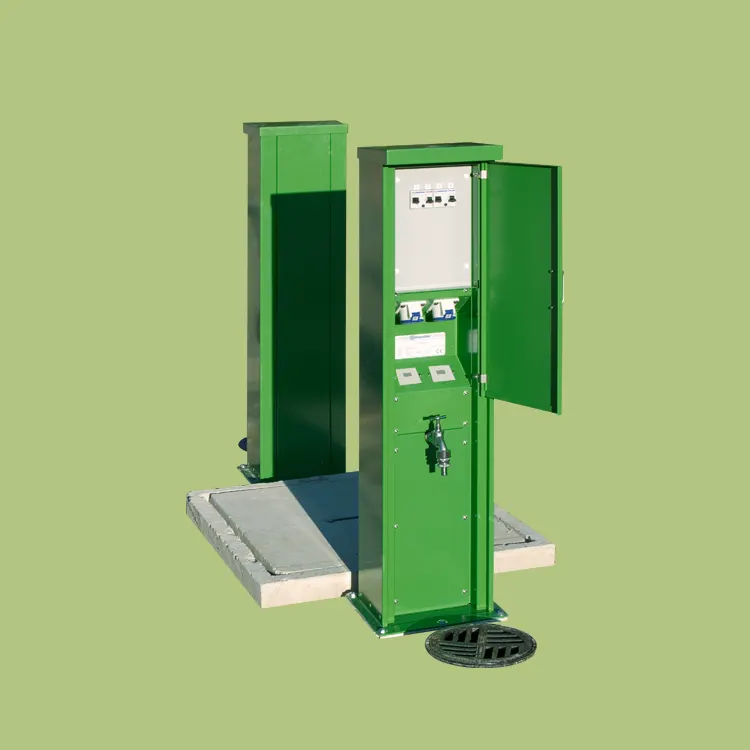 Versorgsäule Übersicht Anschlüsse