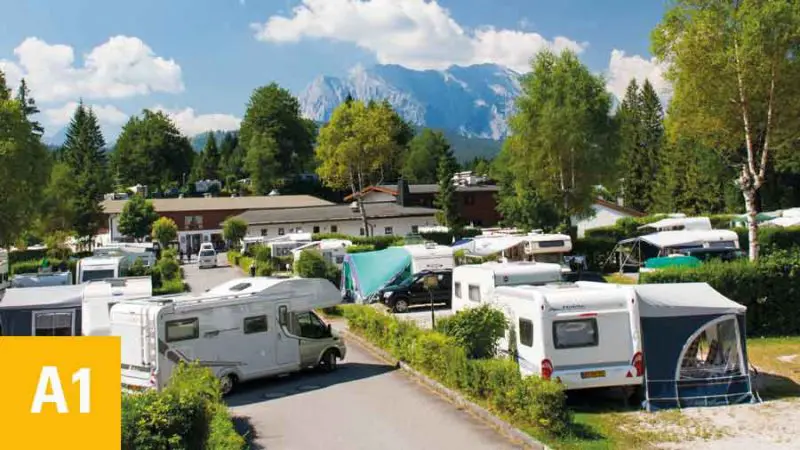 Alpen-Caravanpark-Tennsee Kategorie Komforthauptplatz 1