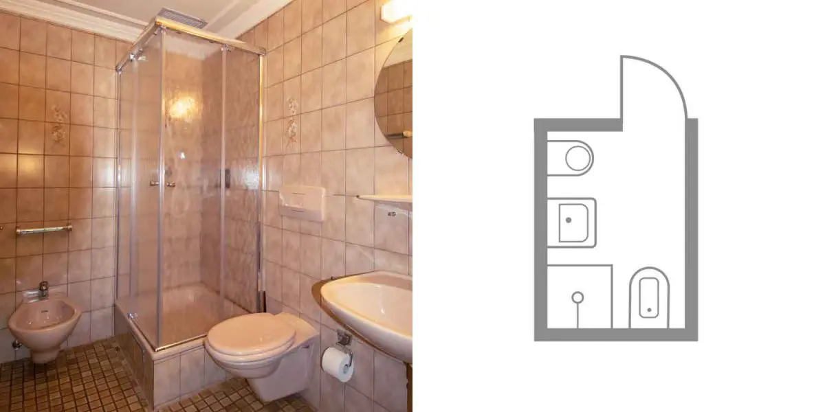 Mietkabine klein Grundriss