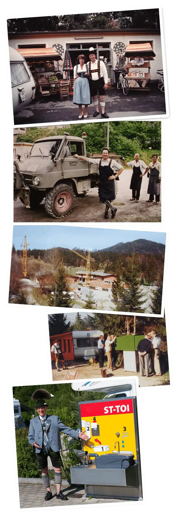 Bild Collage Renovierung und Erweiterung des Platzes