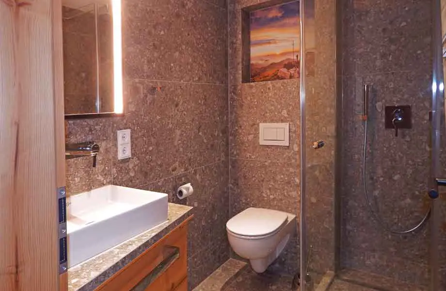 Ferienappartments Nr 6 Bad und WC