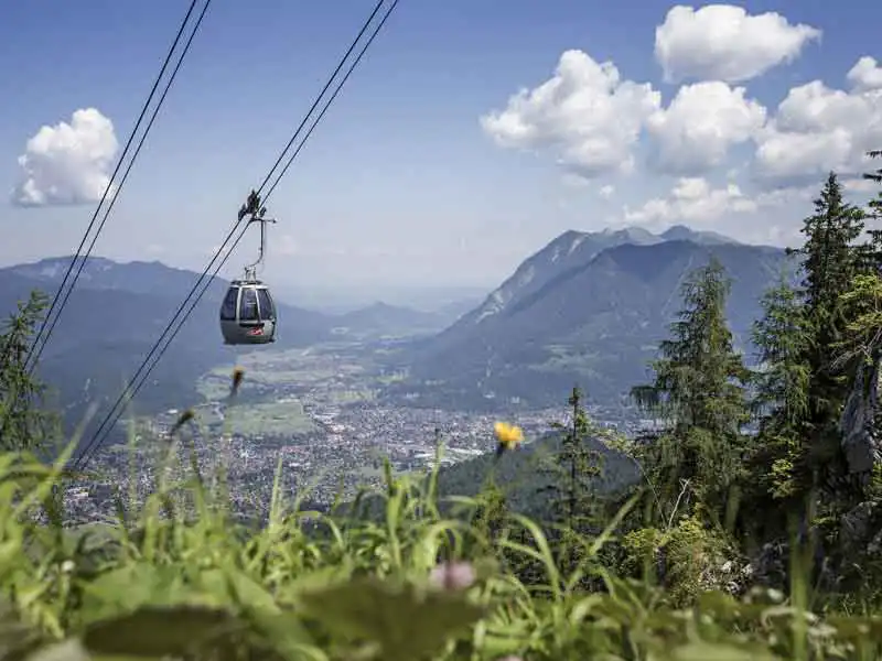 Gondel der Osterfelderbahn mit Panorama Aussicht