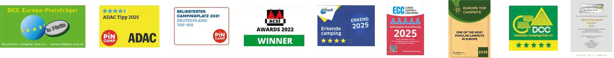 Urkunden Auszeichnungen ADAC, DCC, ECC