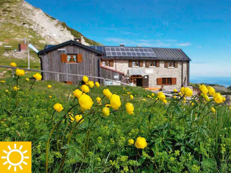 Ansicht Weilheimer Hütte 1955 m